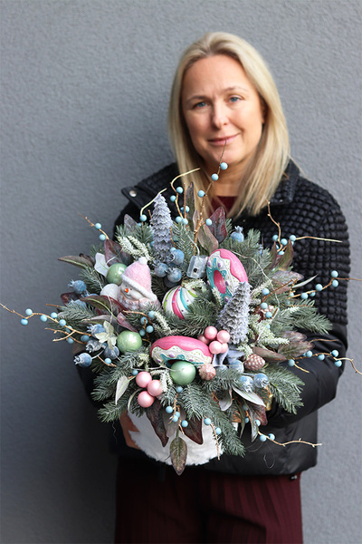 Pastel Home, flowerbox świąteczny