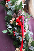 Red&Gold Hilton Xmas, girlanda świąteczna