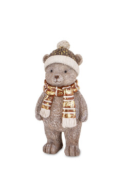 Sudet Teddy B, świąteczna figurka miś, wym.17x8x7.5cm