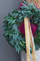 Sicilia Green, zielony wianek dekoracyjny