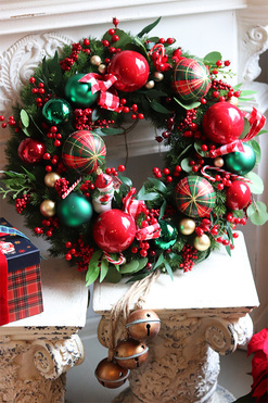 Apart American Christmas, świąteczny wianek do powieszenia, śr.60cm