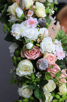 Longia Genova, podłużna kompozycja kwiatowa, wym.20x70cm 