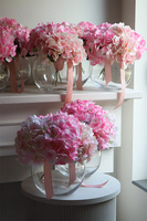 bukiet w szklanym wazonie