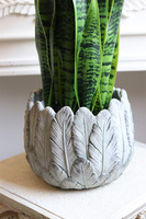 Sansewieria Gerra, roślina sztuczna w ceramicznej donicy