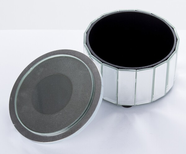 Crystallis, lustrzane puzderko / szkatułka na drobiazgi, wym.10.5x12.5cm 