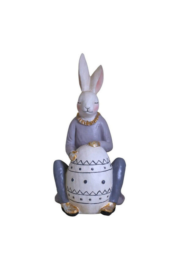 Bunny Egg, ceramiczna figurka wielkanocna