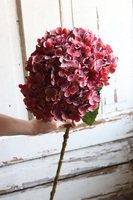 gałązka / sztuczna Hortensja Exclusive, wiśniowy, dł.75cm,1szt 