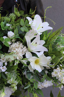 Malediwy White, biała girlanda na stół, dł.140cm 