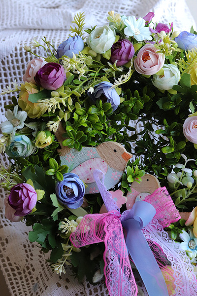 Joanna Bird, wianek dekoracyjny na drzwi