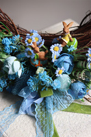 Zające w Błękicie, wielkanocny wianek dekoracyjny