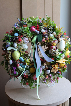 Trenite Easter, wielkanocny wianek na drzwi, śr.37cm