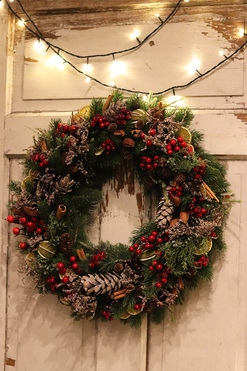 Merry Christmas 2, wianek bożonarodzeniowy, śr.56cm