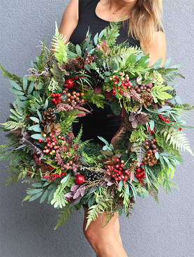 jesienny wianek Leśne Runo Klimaty, śr.70cm