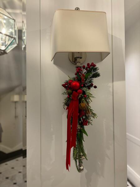 Red Dekorena, girlanda zimowa stroik na ścianę