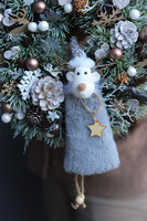 Skrzacik Zimowy, świąteczny wianek z reniferem