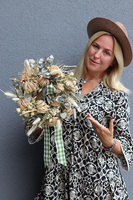 Hay Pumpkins, dekoracyjny wianek z suszem