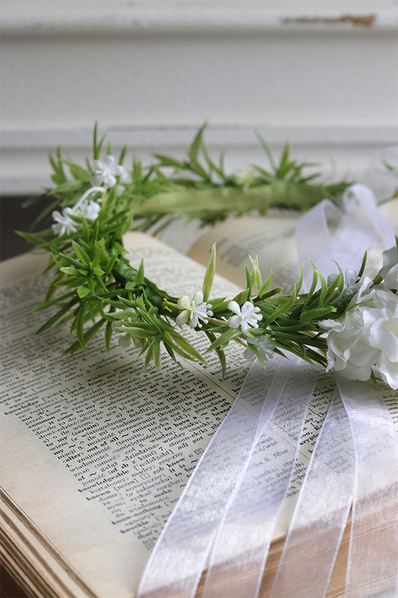 Izalia, komunijny wianek na głowę