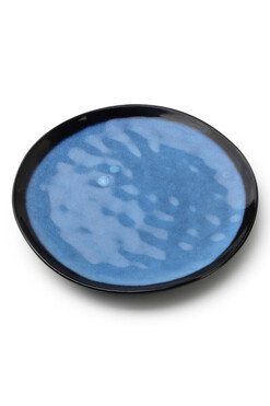 Blue World, ceramiczny talerz obiadowy, śr.27.5cm