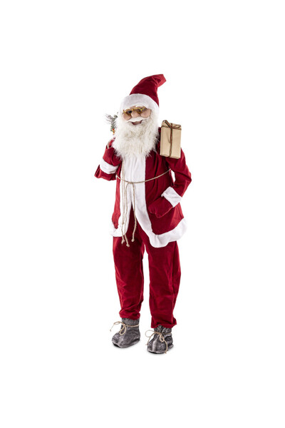 Santa, bożonarodzeniowa figurka miękki stojący Mikołaj