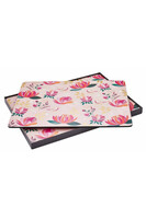 Peony Pink, podkładki korkowe z kwiatami