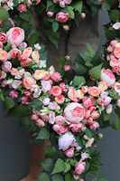 Angielska Róża XXL, wieniec nagrobny w kształcie serca