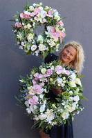 nagrobny wieniec z orchideą, Ydeal 2, śr.50cm 