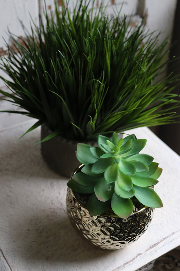 Issato, kompozycja ze sztucznych traw, wys.27cm