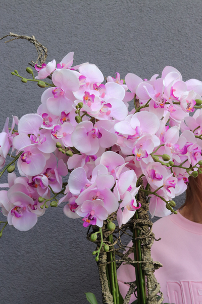Pink Orchid Złota Bajka, sztuczny storczyk podłogowy