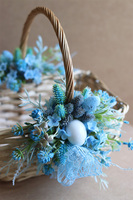 Easter Blue, dekorowany koszyczek wielkanocny