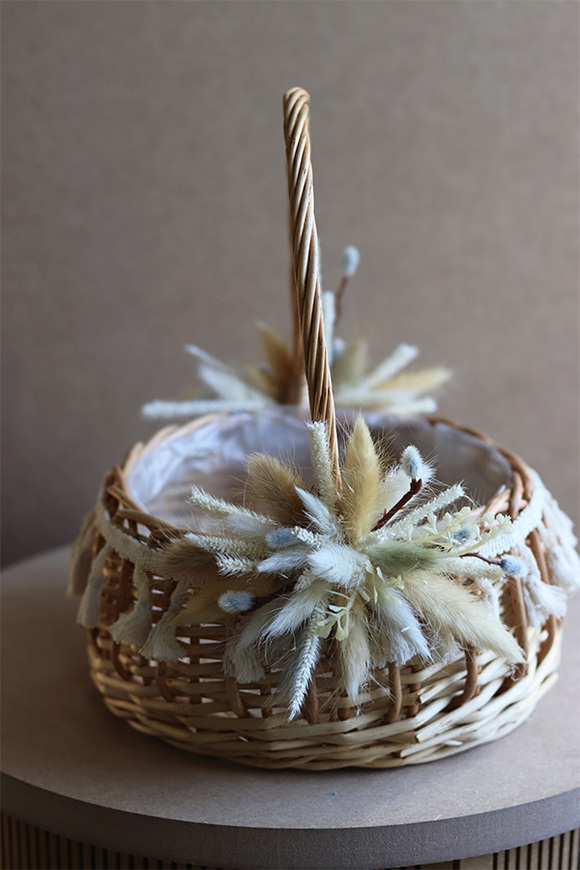 Wanda, dwustronnie dekorowany koszyczek wielkanocny