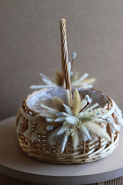 Wanda, dwustronnie dekorowany koszyczek wielkanocny