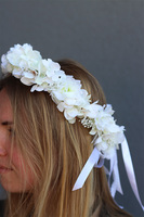 uroczy wianek na głowę Bianca, rozmiar uniwersalny