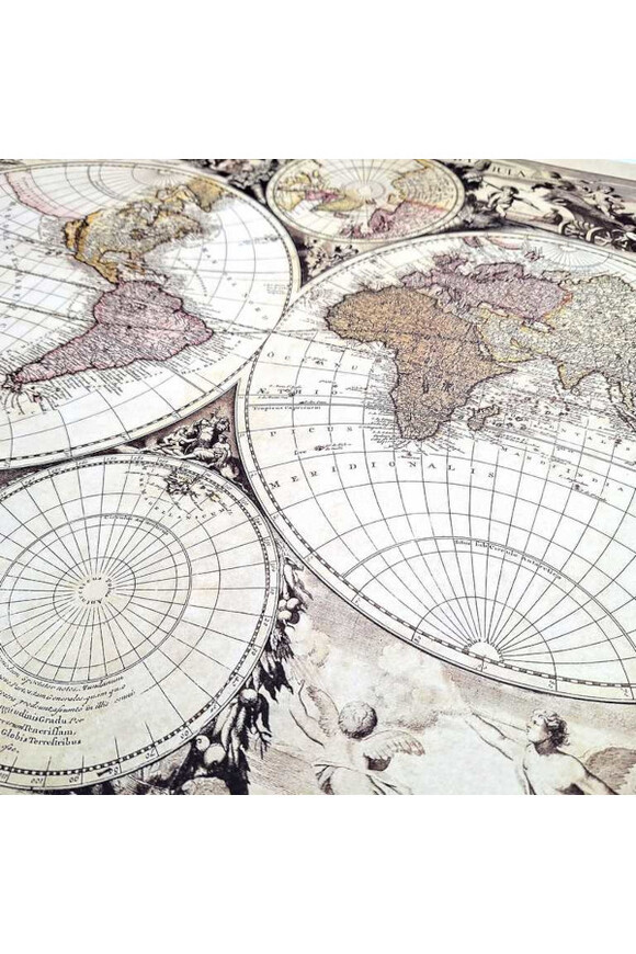  Orbis Terrarum Nova, rzadka mapa świata - G. Valck