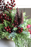 Bordo Xmas, świąteczny stroik zimowy, wym.40x48x35cm