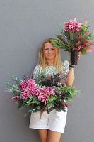 Chryzantemo, wieniec & bukiet, komplet nagrobny, śwym.60/48cm