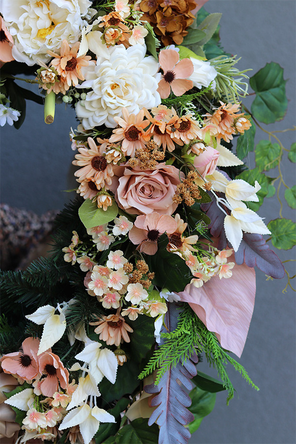 Beige Renato, duży wieniec nagrobny