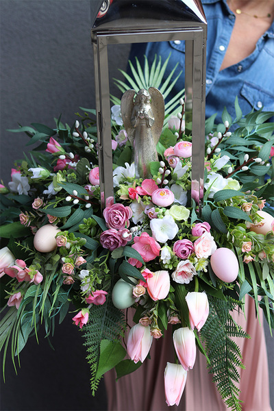 Angelo Garden Belia, kompozycja nagrobna z lampionem