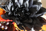 Halloween Black, jesienny stroik halloweenowy LED