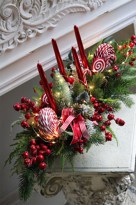 Lollypop Laos, adwentowy stroik świąteczny