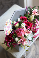 Dzień Babci i Dziadka, Koperto Laluna, flowerbox, wym.30x40cm