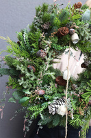 Como Winter, zimowy wianek zielony