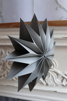 Boho śnieżynka, świąteczna zawieszka papierowa