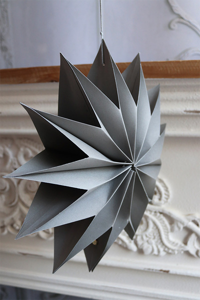 Boho śnieżynka, świąteczna zawieszka papierowa