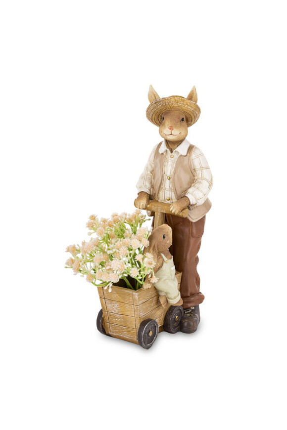 Bunny Cottage Vintage, figurka wielkanocna zajączek
