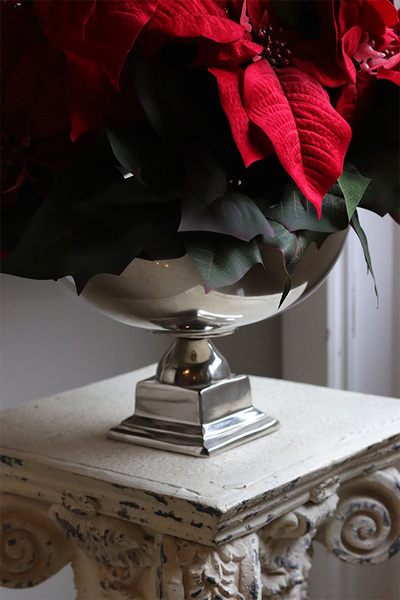 Gwiazda Betlejemska Silver Lux, sztuczna roślina w donicy