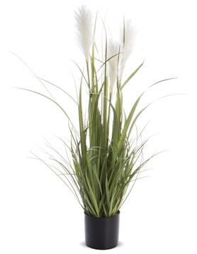 sztuczna trawa Pióropusze, biel, wys.80cm 