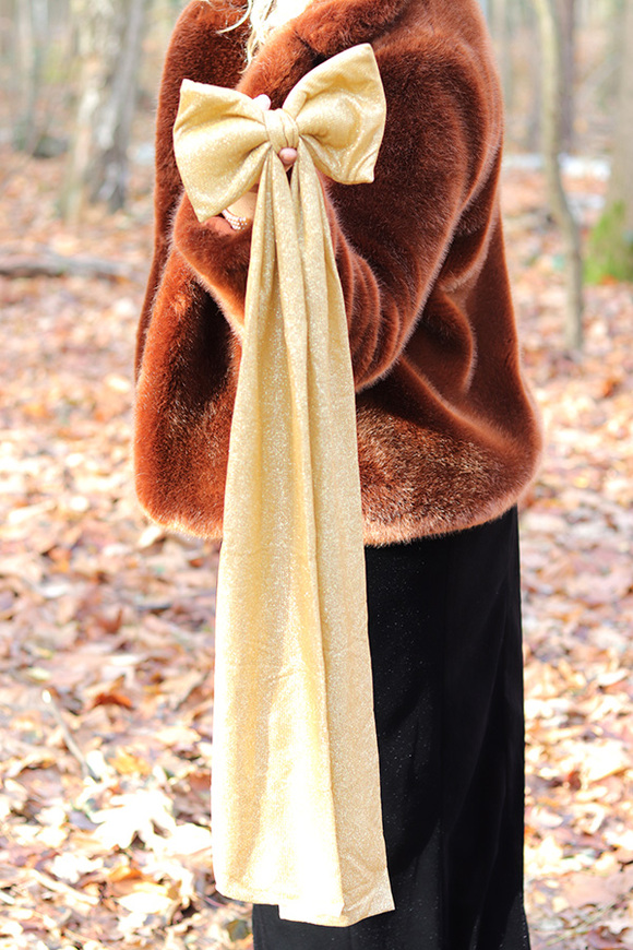 Velvet Papillon, welurowa kokarda pluszowa XXL