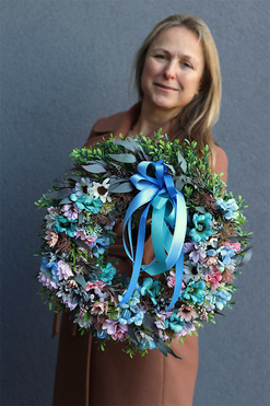 dekoracyjny wianek Margerytki New, śr.40cm