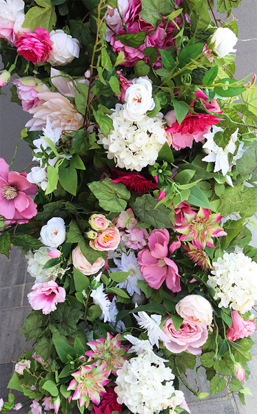 fioletowa girlanda kwiatowa, Mokotovska, dł.100cm