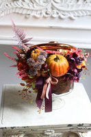 Premium Autumn, jesienna kompozycja kwiatowa w bombonierze